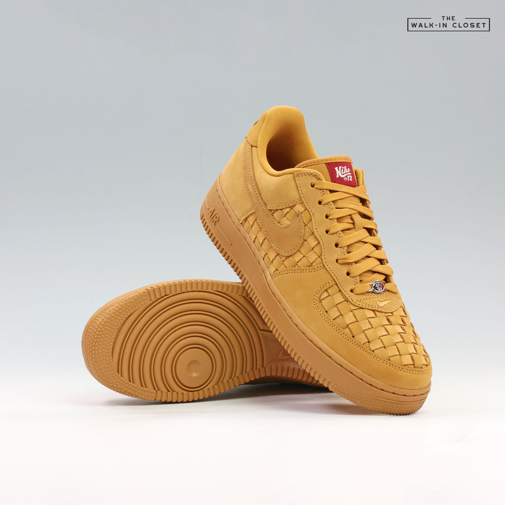NIKE AIR FORCE 1 RETRO PREMIUM 'WHEAT' MENS SNEAKERS - IV5755-700