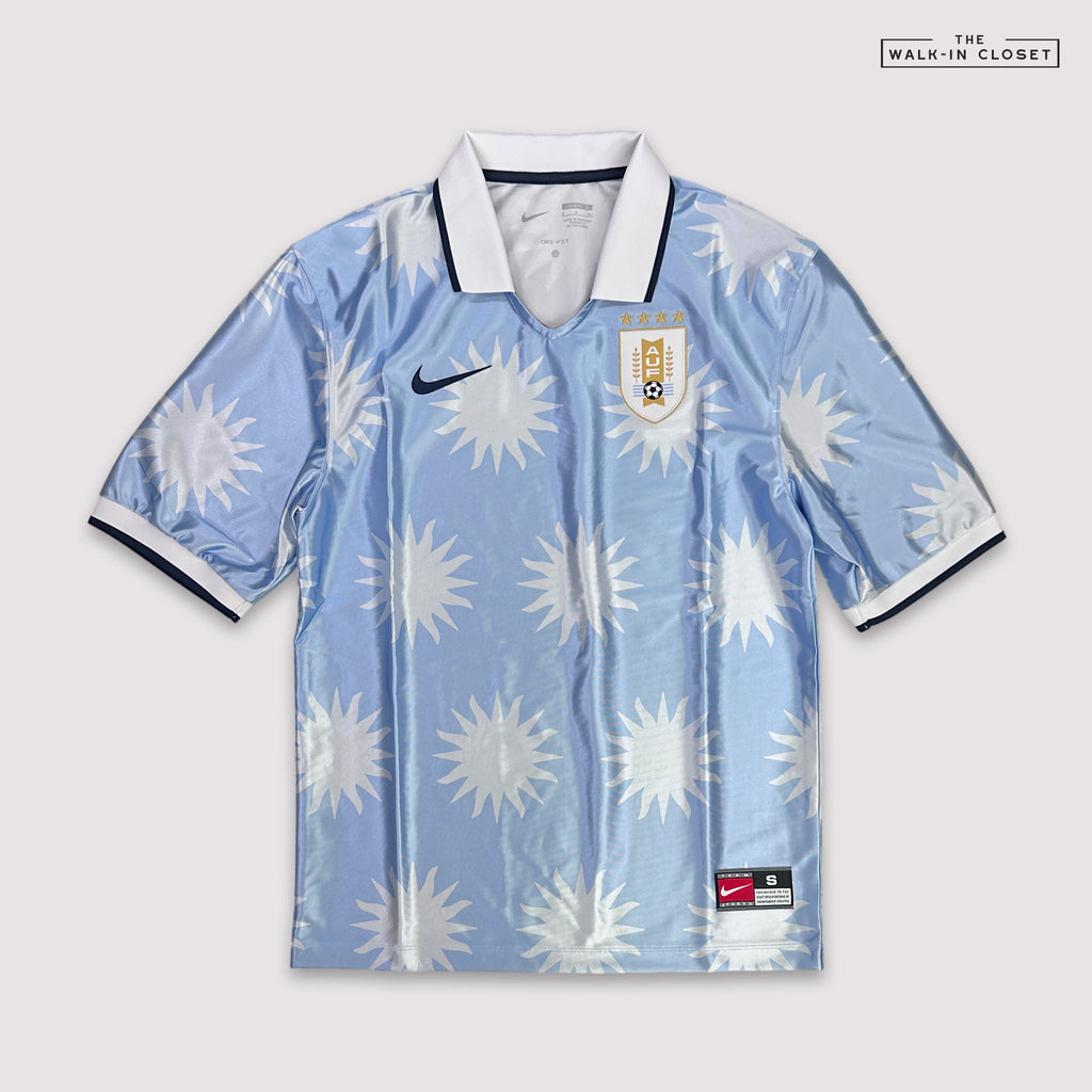 NIKE 'URUGUAY' ENERGY MENS DRI-FIT SHORT SLEEVE SOCCER TOP - IQ3861-425