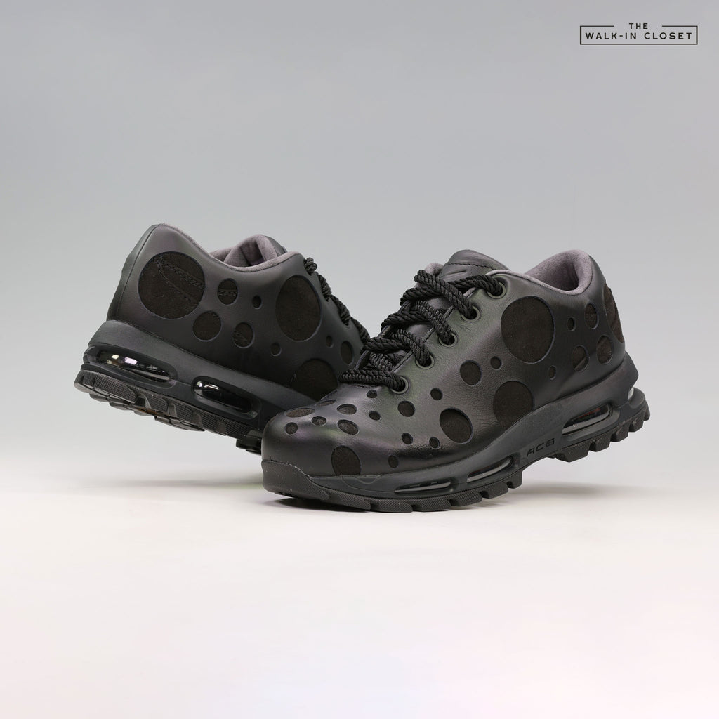 NIKE AIR MAX GOADOME LOW TRIPLE BLACK MENS SNEAKERS -  IR2174-001