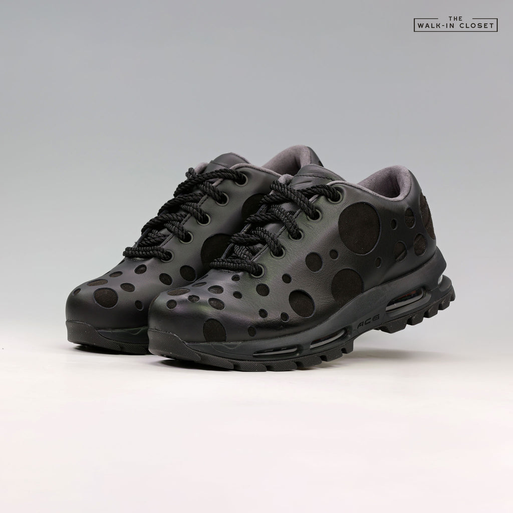 NIKE AIR MAX GOADOME LOW TRIPLE BLACK MENS SNEAKERS -  IR2174-001
