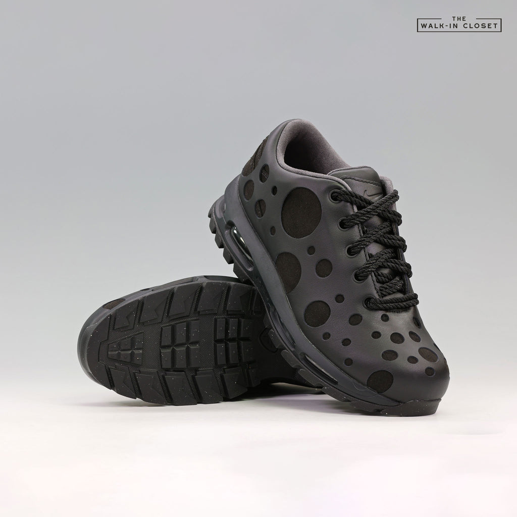 NIKE AIR MAX GOADOME LOW TRIPLE BLACK MENS SNEAKERS -  IR2174-001