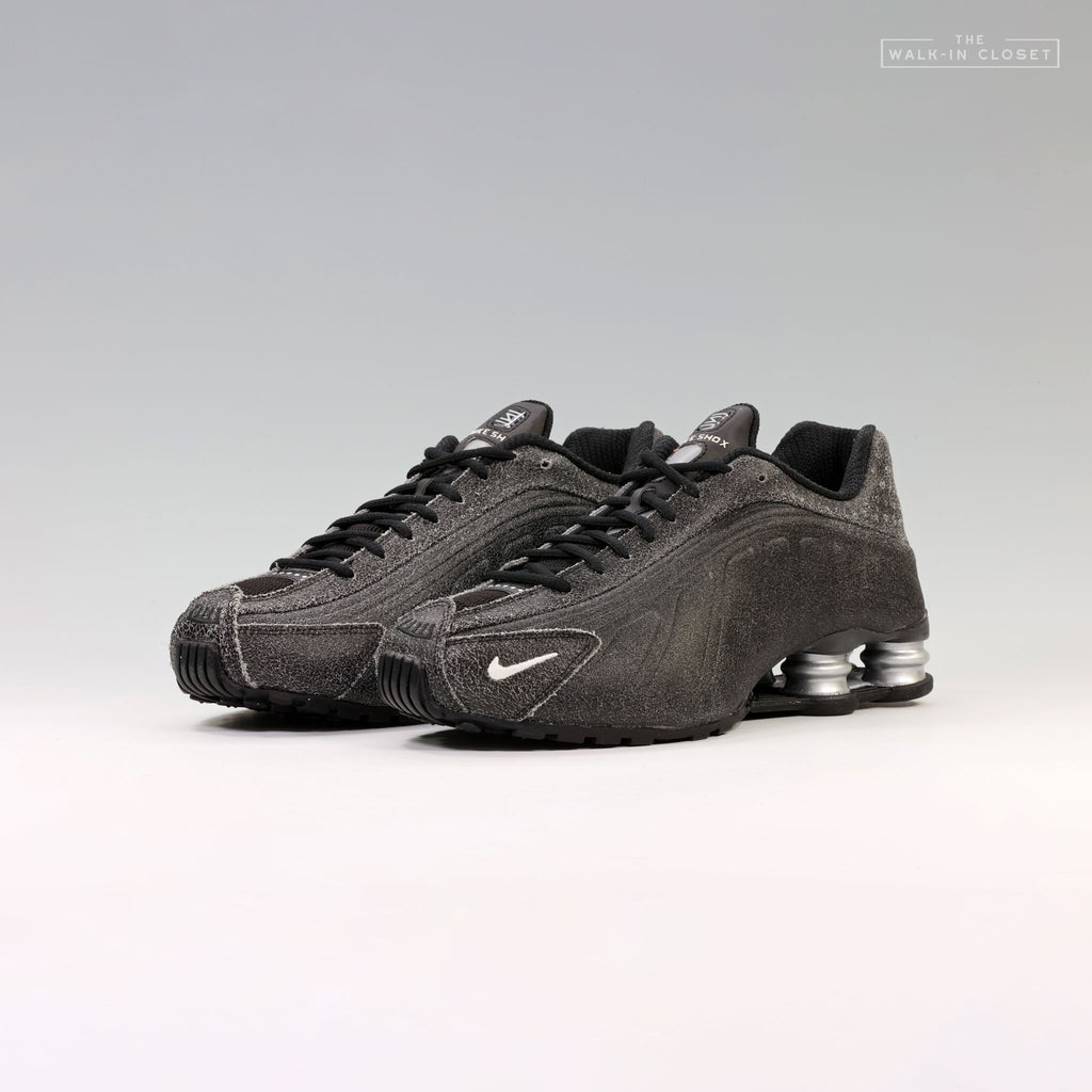 NIKE SHOX R4 QS "CRACKED LEATHER" MENS RUNNING SHOES - IO4544-002