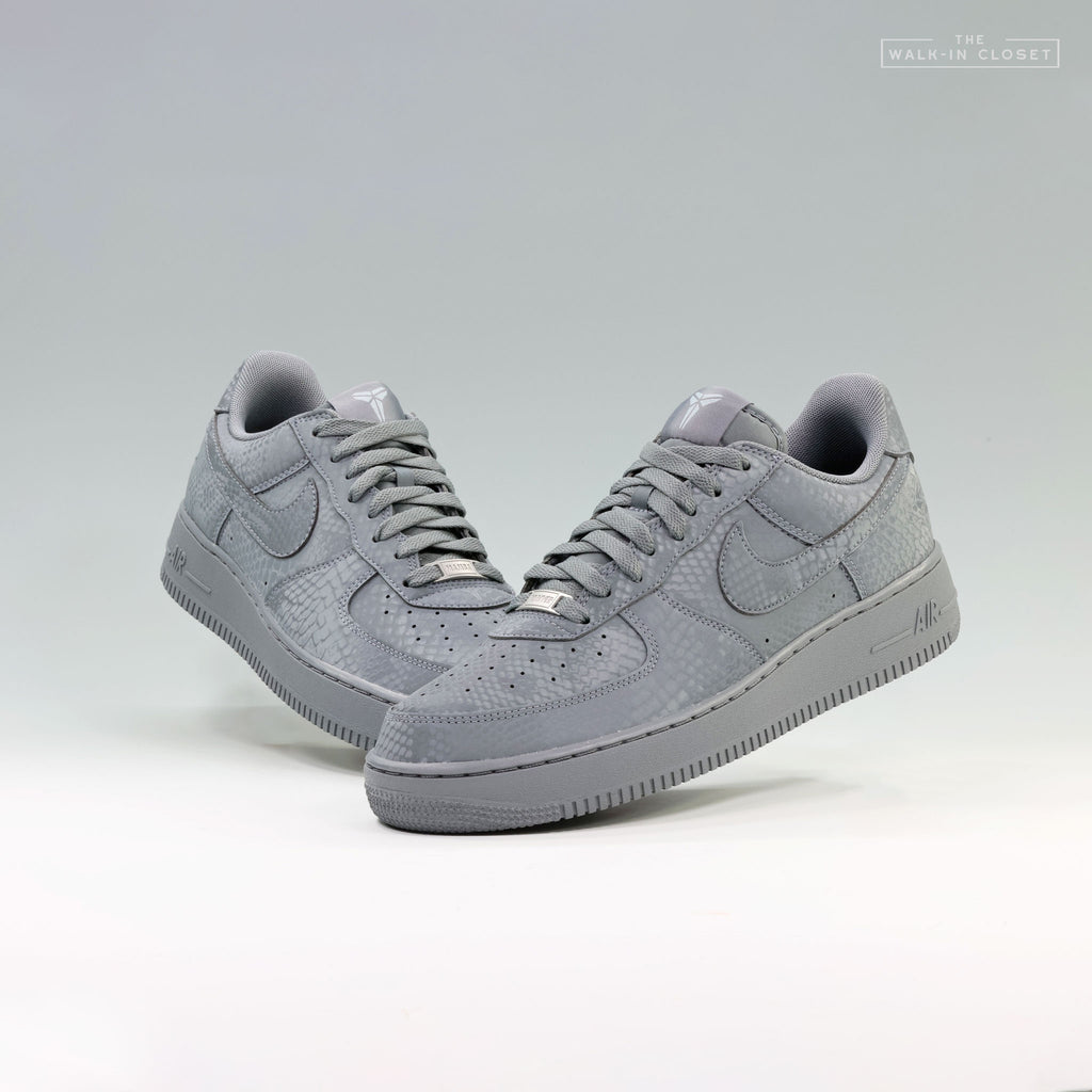 NIKE KOBE AIR FORCE 1 LOW "COOL GREY" MENS SNEAKERS - IB0018-004