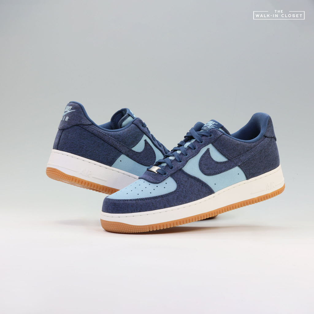 NIKE AIR FORCE 1 LOW LV8 'DENIM' MENS SNEAKERS - IR0951-400