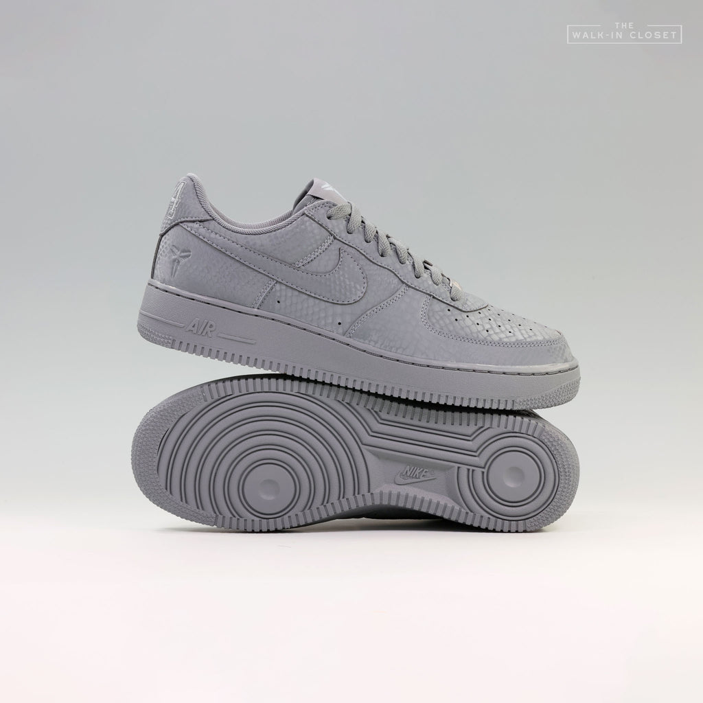 NIKE KOBE AIR FORCE 1 LOW "COOL GREY" MENS SNEAKERS - IB0018-004
