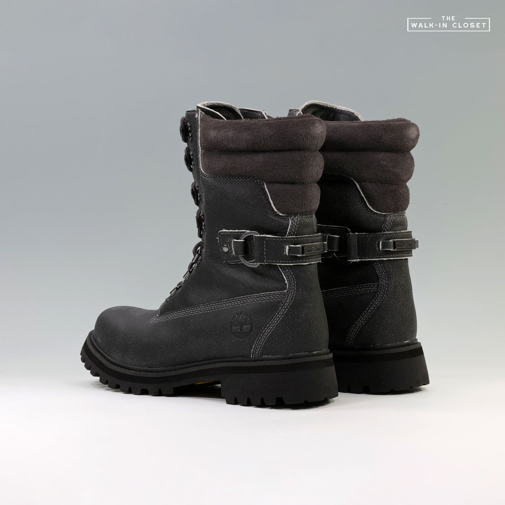 TIMBERLAND 8" PREMIUM SUPER BOOT GRUNGE LEATHER "DARK GREY" - TB0A6G3QEIQ