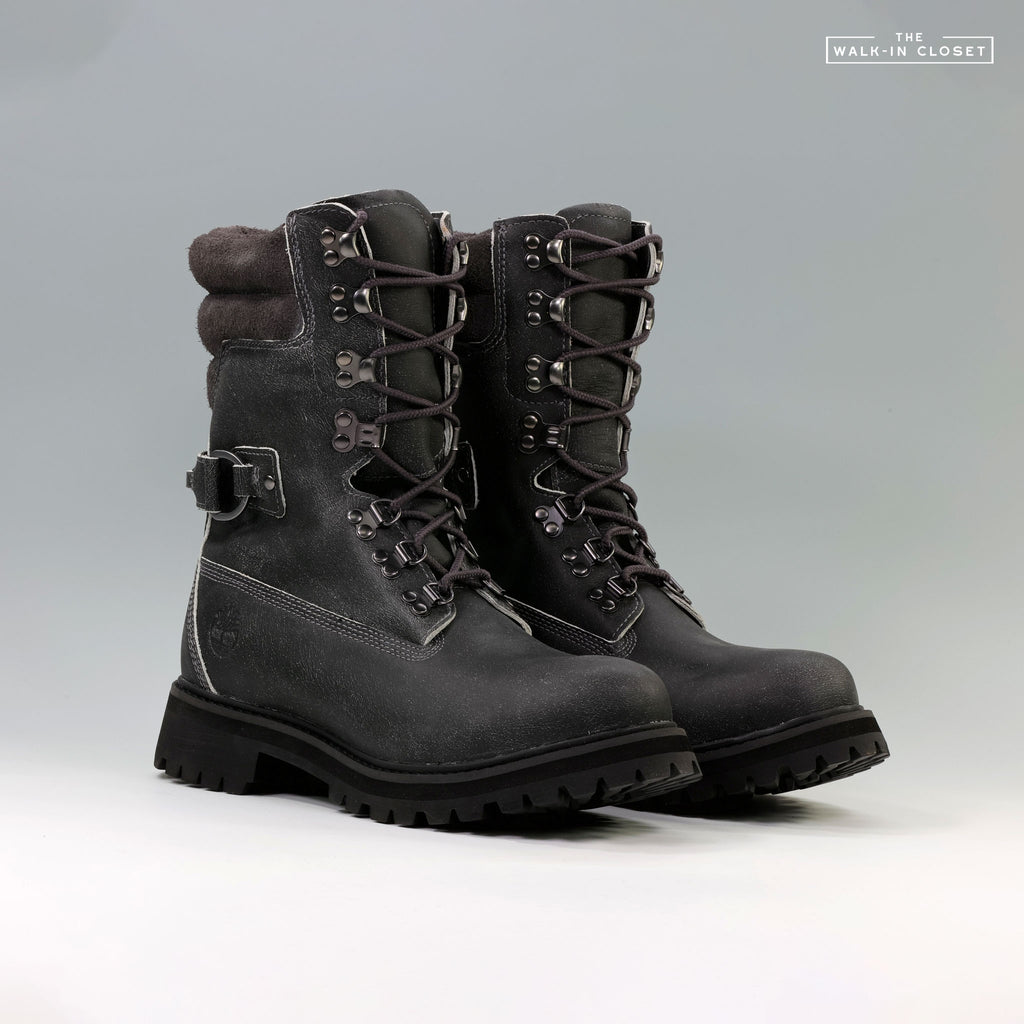 TIMBERLAND 8" PREMIUM SUPER BOOT GRUNGE LEATHER "DARK GREY" - TB0A6G3QEIQ