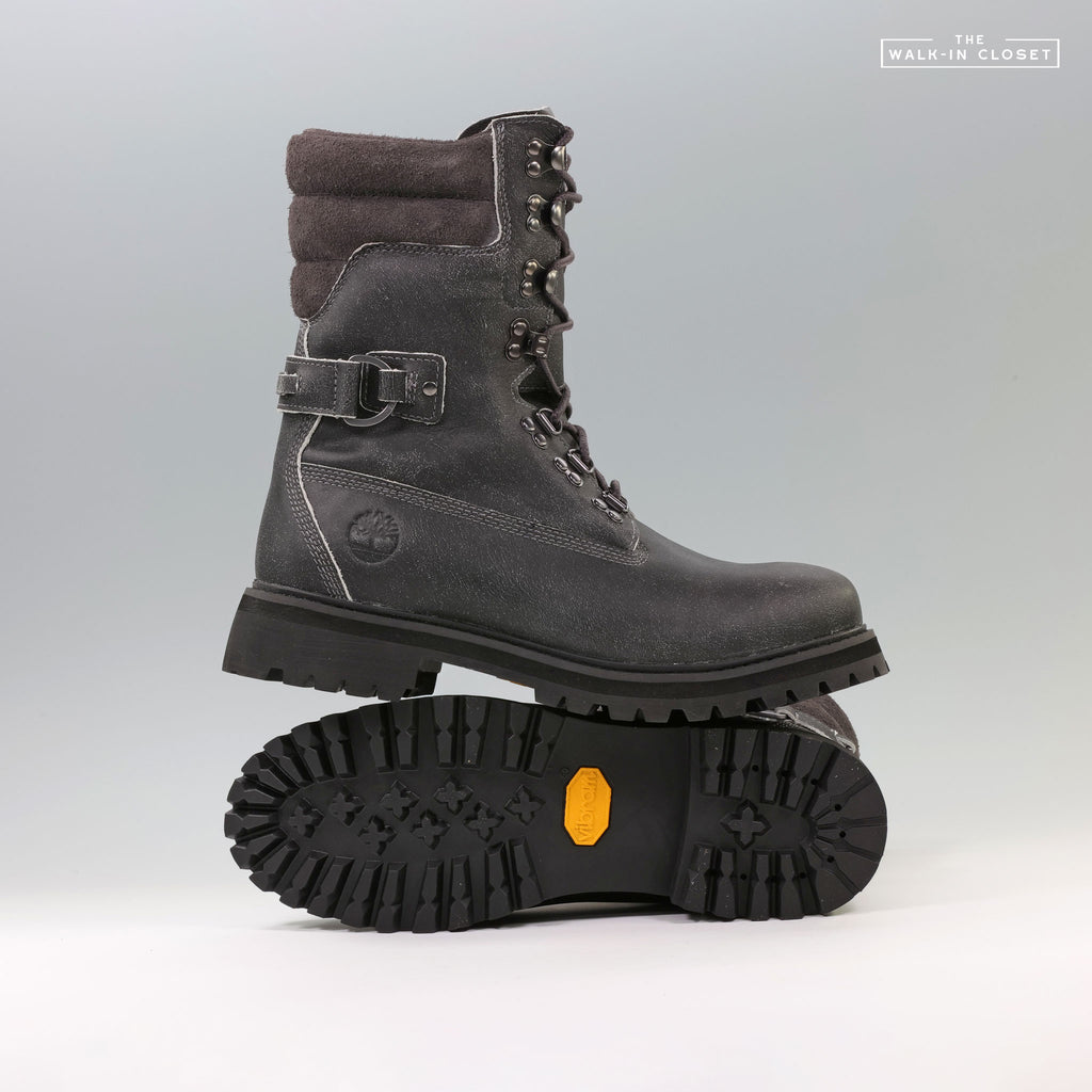 TIMBERLAND 8" PREMIUM SUPER BOOT GRUNGE LEATHER "DARK GREY" - TB0A6G3QEIQ
