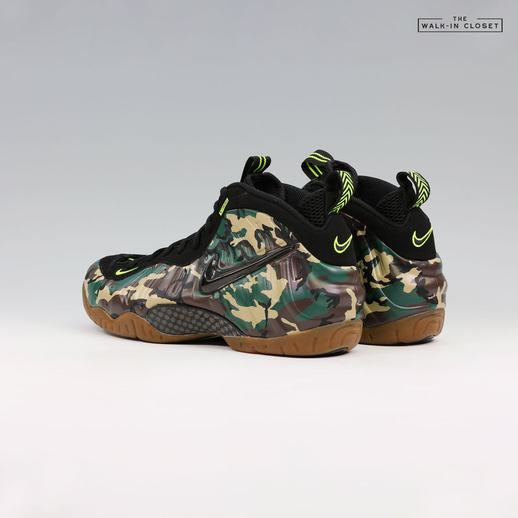 NIKE AIR FOAMPOSITE PRO GREEN CAMO MENS SNEAKERS IM5204-001