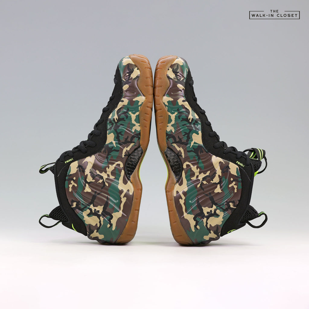NIKE AIR FOAMPOSITE PRO GREEN CAMO MENS SNEAKERS IM5204-001