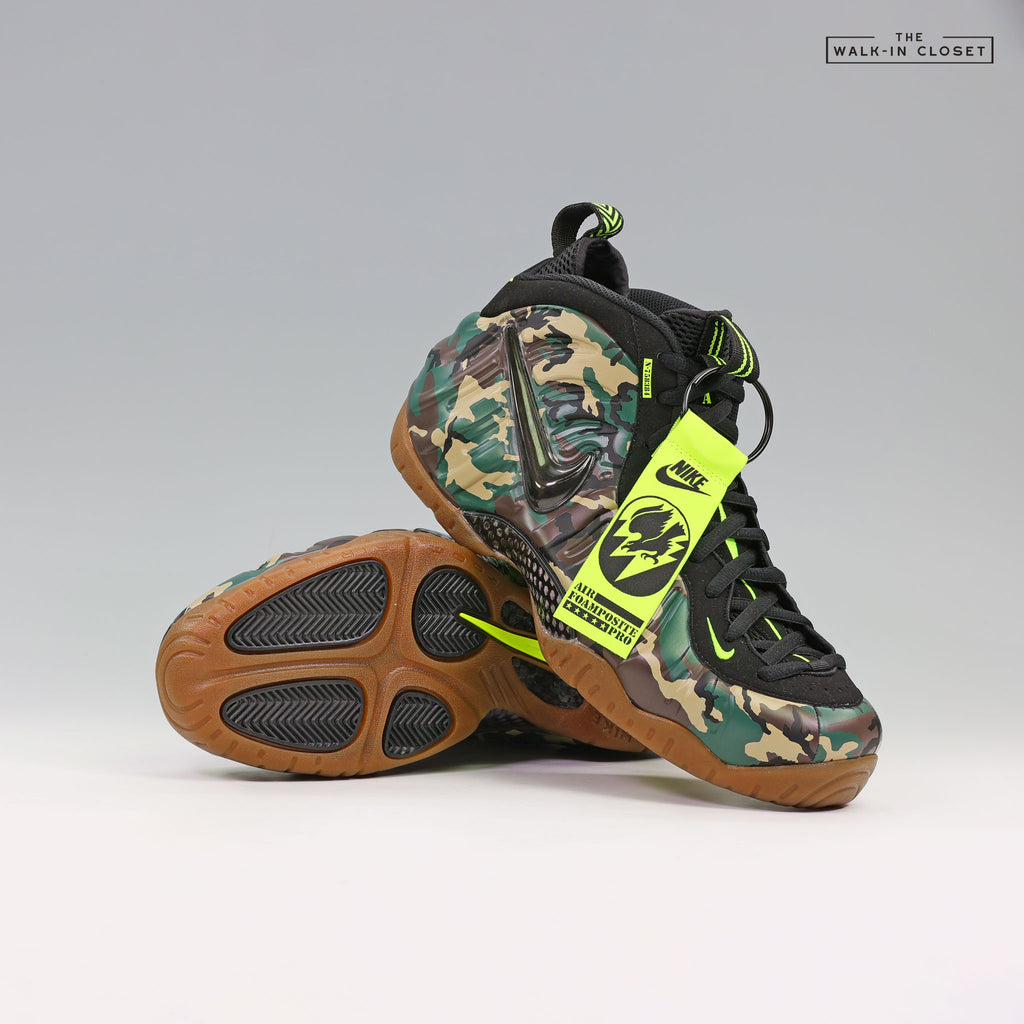 NIKE AIR FOAMPOSITE PRO GREEN CAMO MENS SNEAKERS IM5204-001
