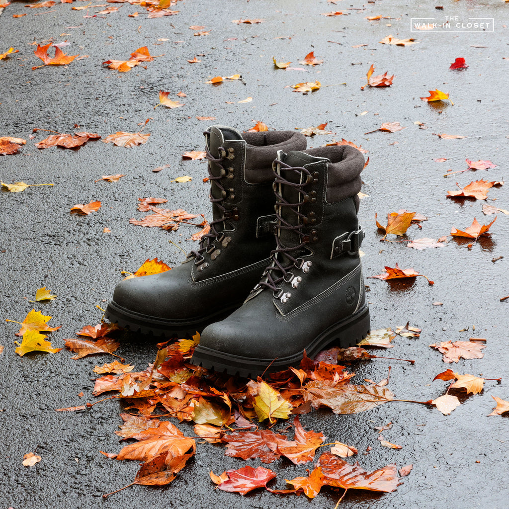 TIMBERLAND 8" PREMIUM SUPER BOOT GRUNGE LEATHER "DARK GREY" - TB0A6G3QEIQ