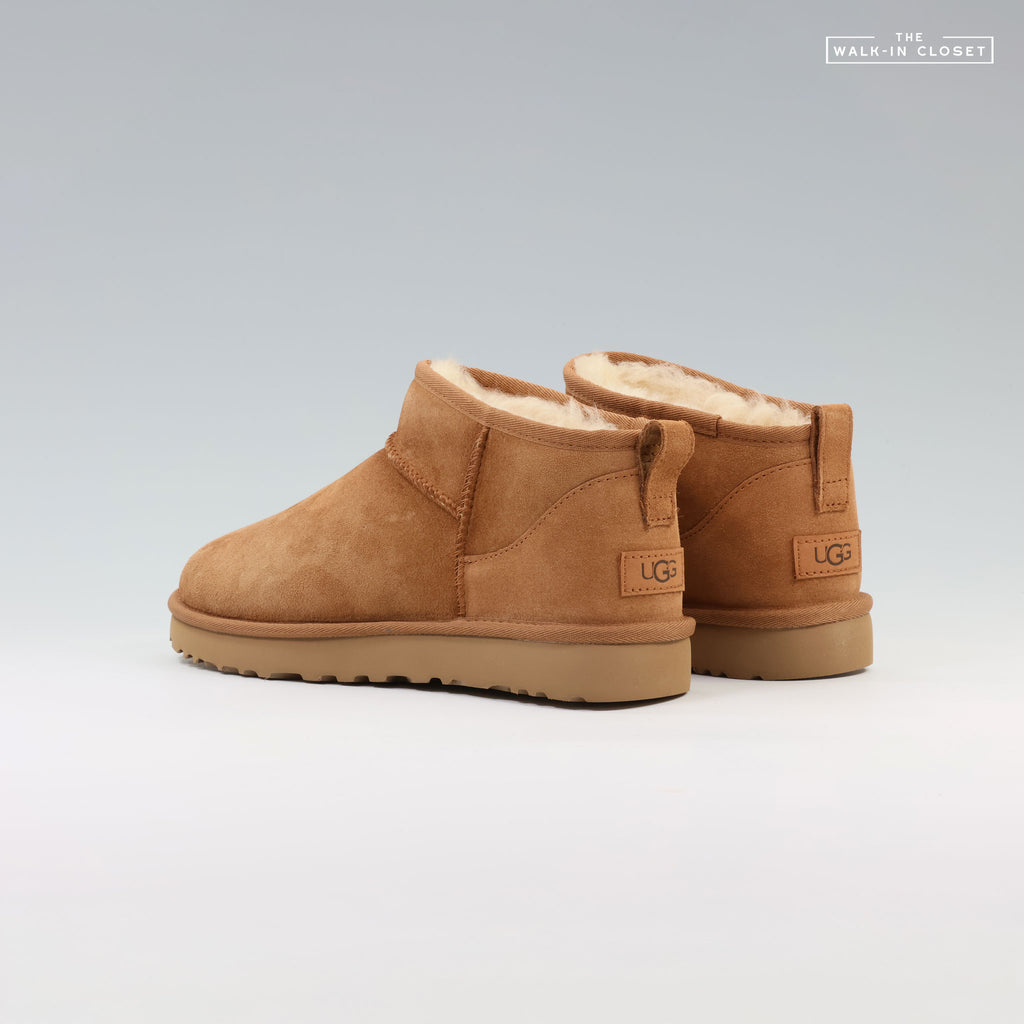 UGG WOMENS CLASSIC ULTRA MINI BOOT "CHESTNUT" - 1116109