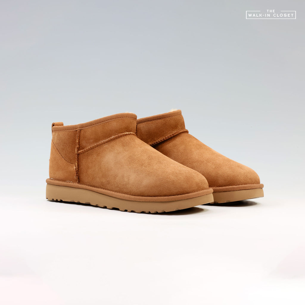 UGG WOMENS CLASSIC ULTRA MINI BOOT "CHESTNUT" - 1116109