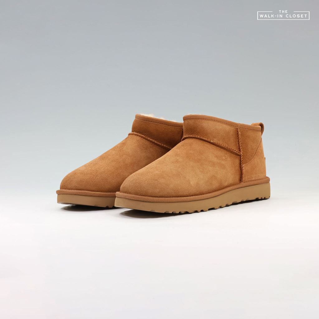 UGG WOMENS CLASSIC ULTRA MINI BOOT "CHESTNUT" - 1116109