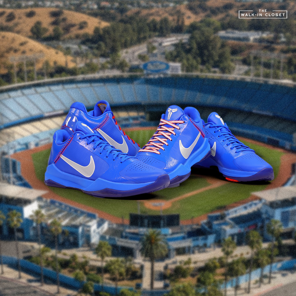 NIKE KOBE 5 PROTRO 'LOS ANGELES DODGERS' MENS SNEAKERS - IO6256-400