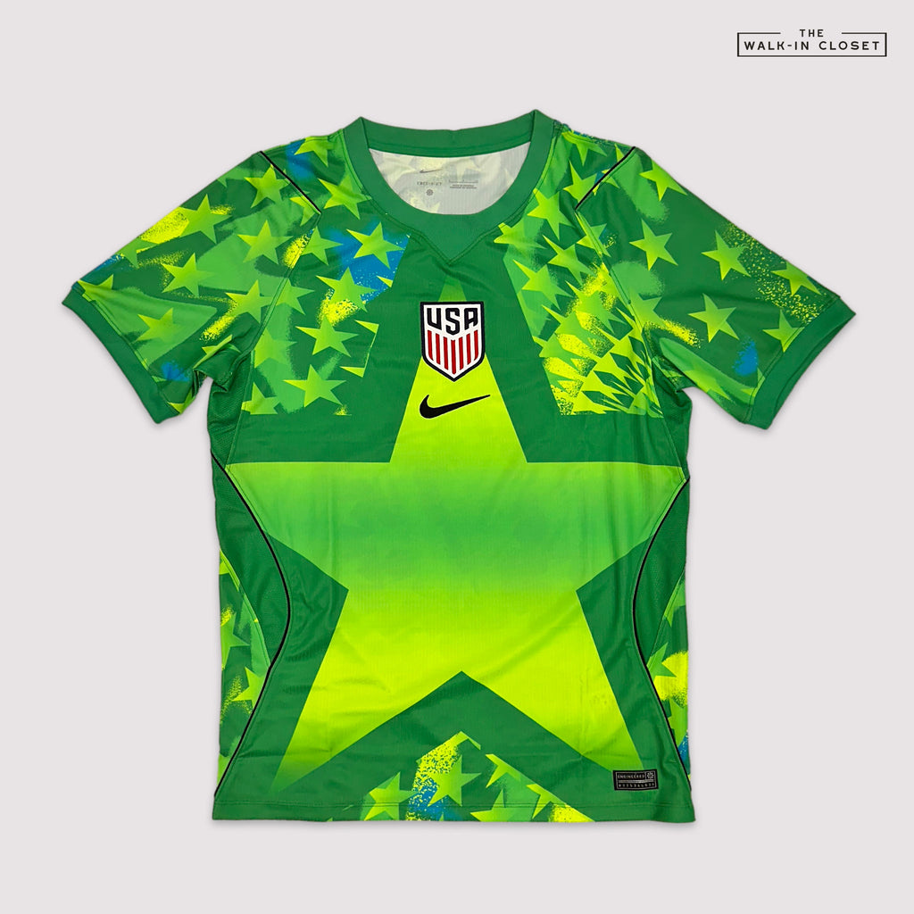 NIKE ‘USMNT’ USA 2026 STADIUM GOALKEEPER MENS DRI-FIT SOCCER REPLICA SHORT-SLEEVE JERSEY