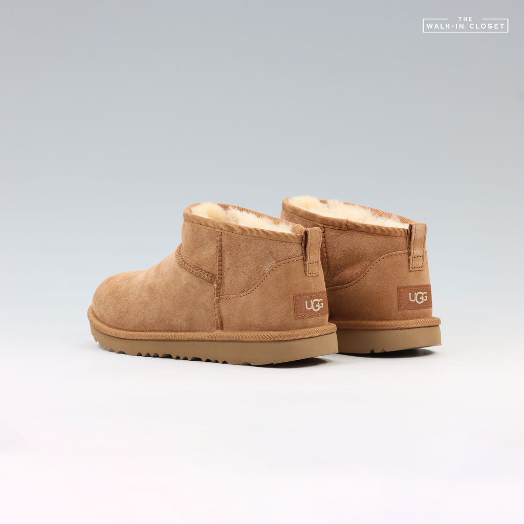 UGG KIDS CLASSIC ULTRA MINI BOOTS "CHESTNUT" - 11130750K