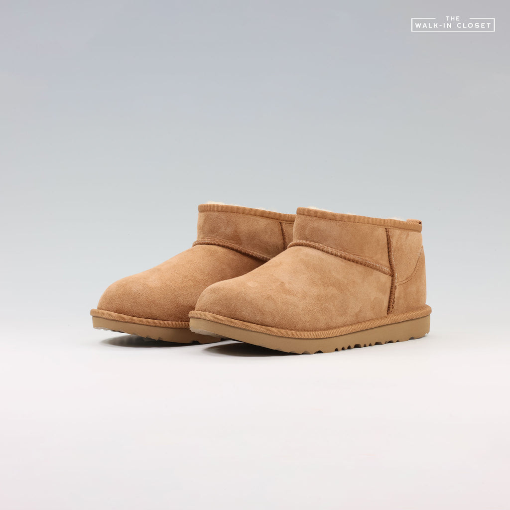 UGG KIDS CLASSIC ULTRA MINI BOOTS "CHESTNUT" - 11130750K