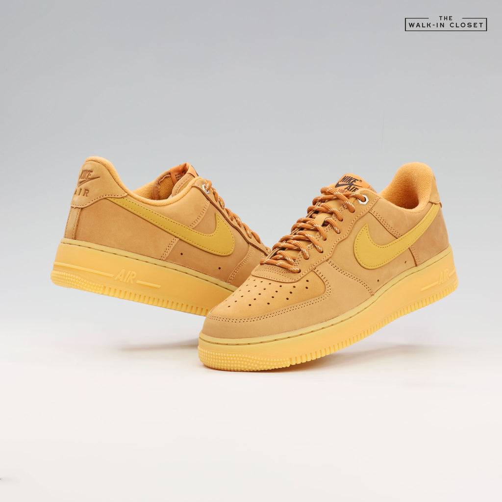 NIKE AIR FORCE 1 LOW 'FLAX WHEAT' MENS SNEAKERS - CJ9179-200