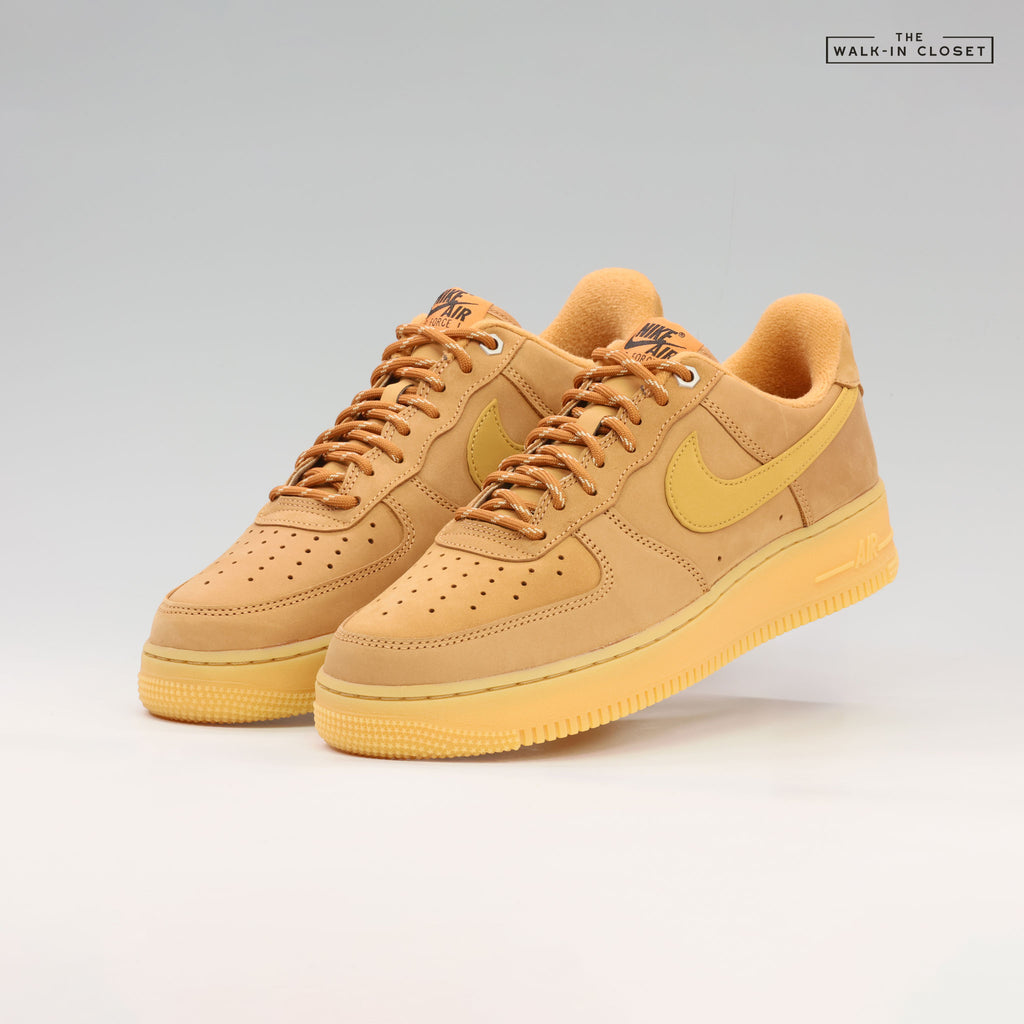 NIKE AIR FORCE 1 LOW 'FLAX WHEAT' MENS SNEAKERS - CJ9179-200