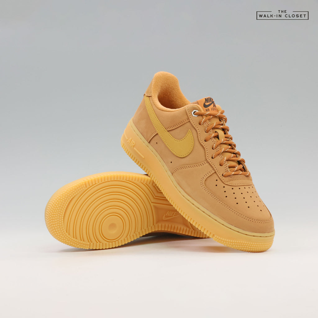 NIKE AIR FORCE 1 LOW 'FLAX WHEAT' MENS SNEAKERS - CJ9179-200