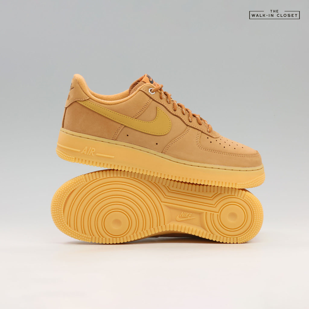NIKE AIR FORCE 1 LOW 'FLAX WHEAT' MENS SNEAKERS - CJ9179-200