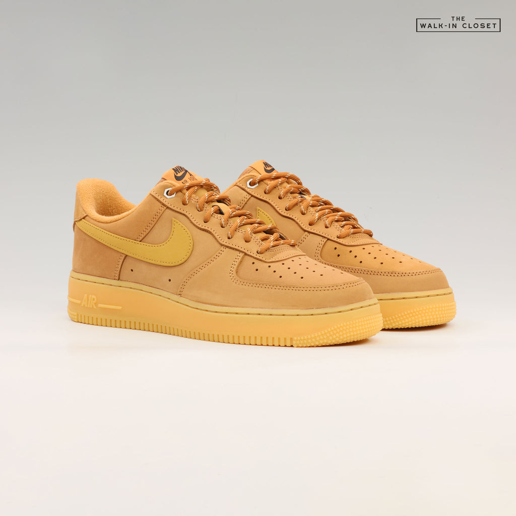 NIKE AIR FORCE 1 LOW 'FLAX WHEAT' MENS SNEAKERS - CJ9179-200