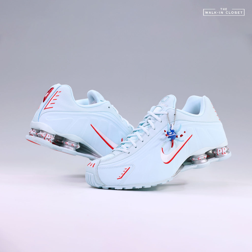 NIKE SHOX R4 'PUERTO RICO' MENS SNEAKERS - IQ1867-474