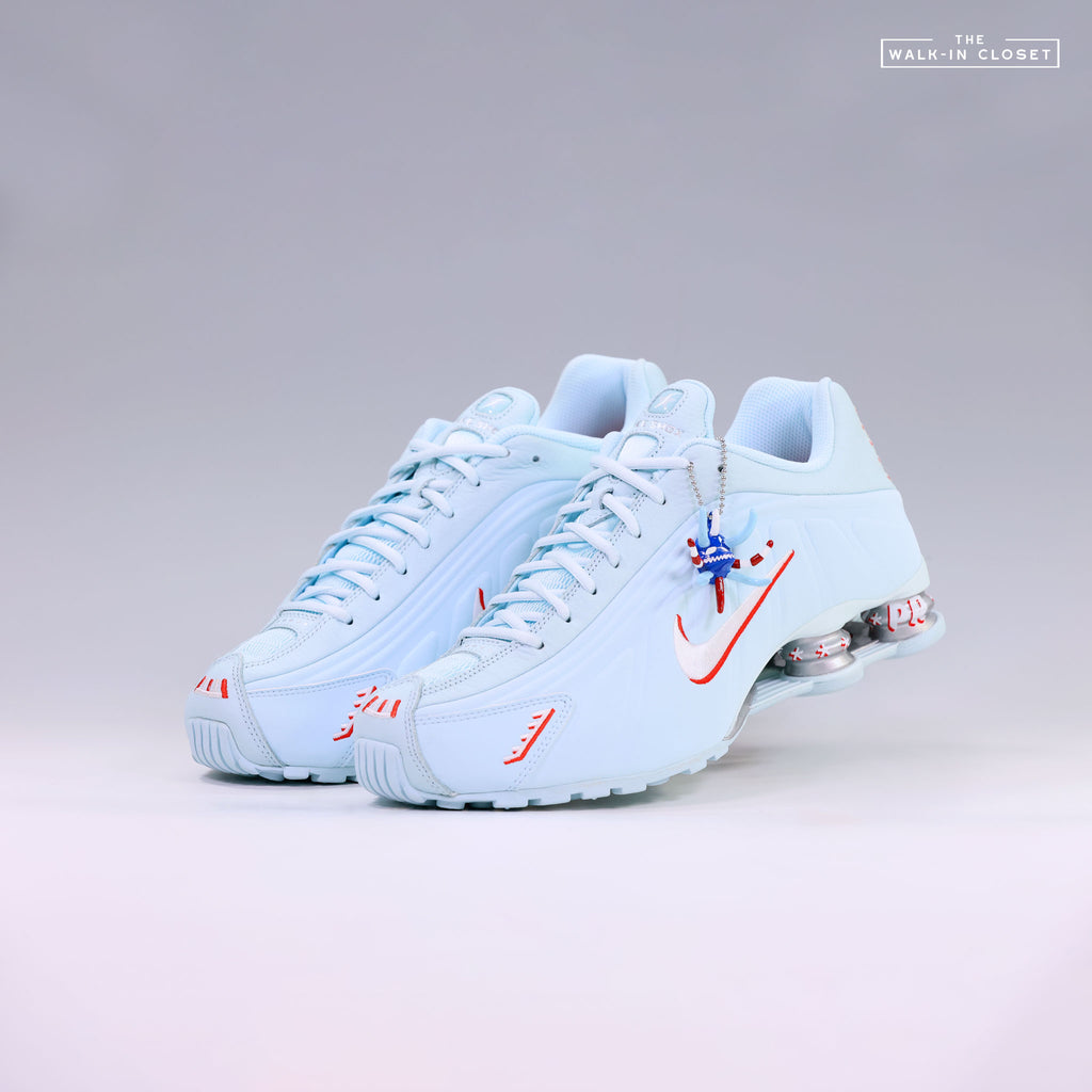 NIKE SHOX R4 'PUERTO RICO' MENS SNEAKERS - IQ1867-474