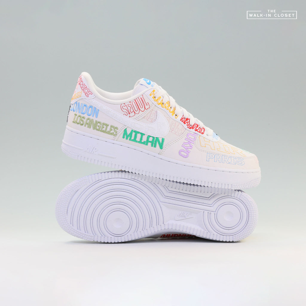 NIKE AIR FORCE 1 LOW 'WORLD TOUR' MENS SNEAKERS -  II1549-100
