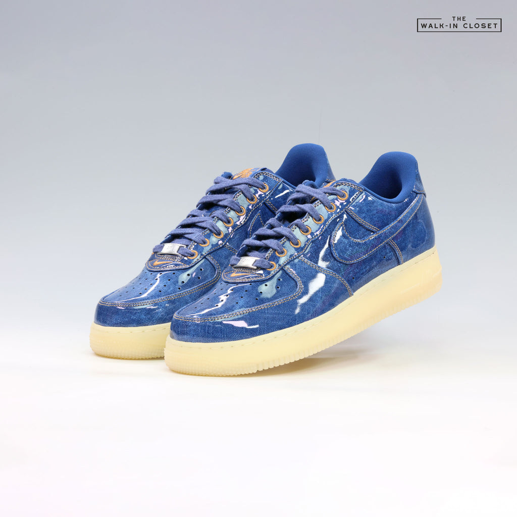 NIKE AIR FORCE 1 'PATENT DENIM' MENS SNEAKERS - IM5757-400