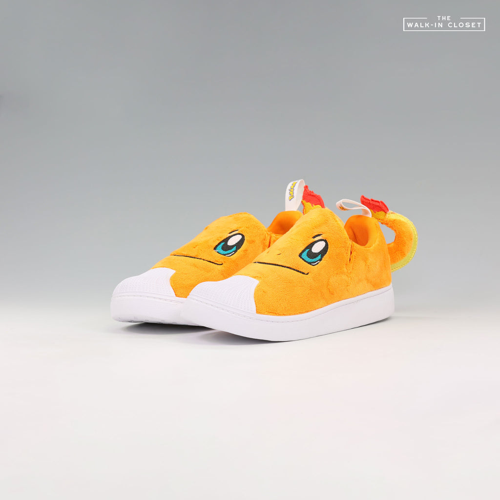 ADIDAS POKÉMON SUPERSTAR QUICKON 'CHARMANDER' BIG KID'S SNEAKERS - KJ5626