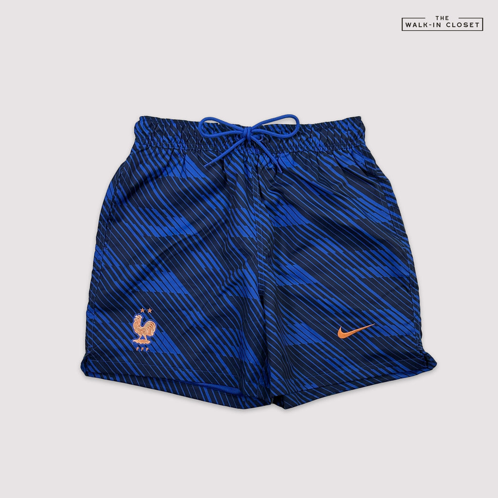 NIKE 'FFF FRANCE' CLUB MENS NIKE SOCCER FLOW SHORTS - IB6282-480