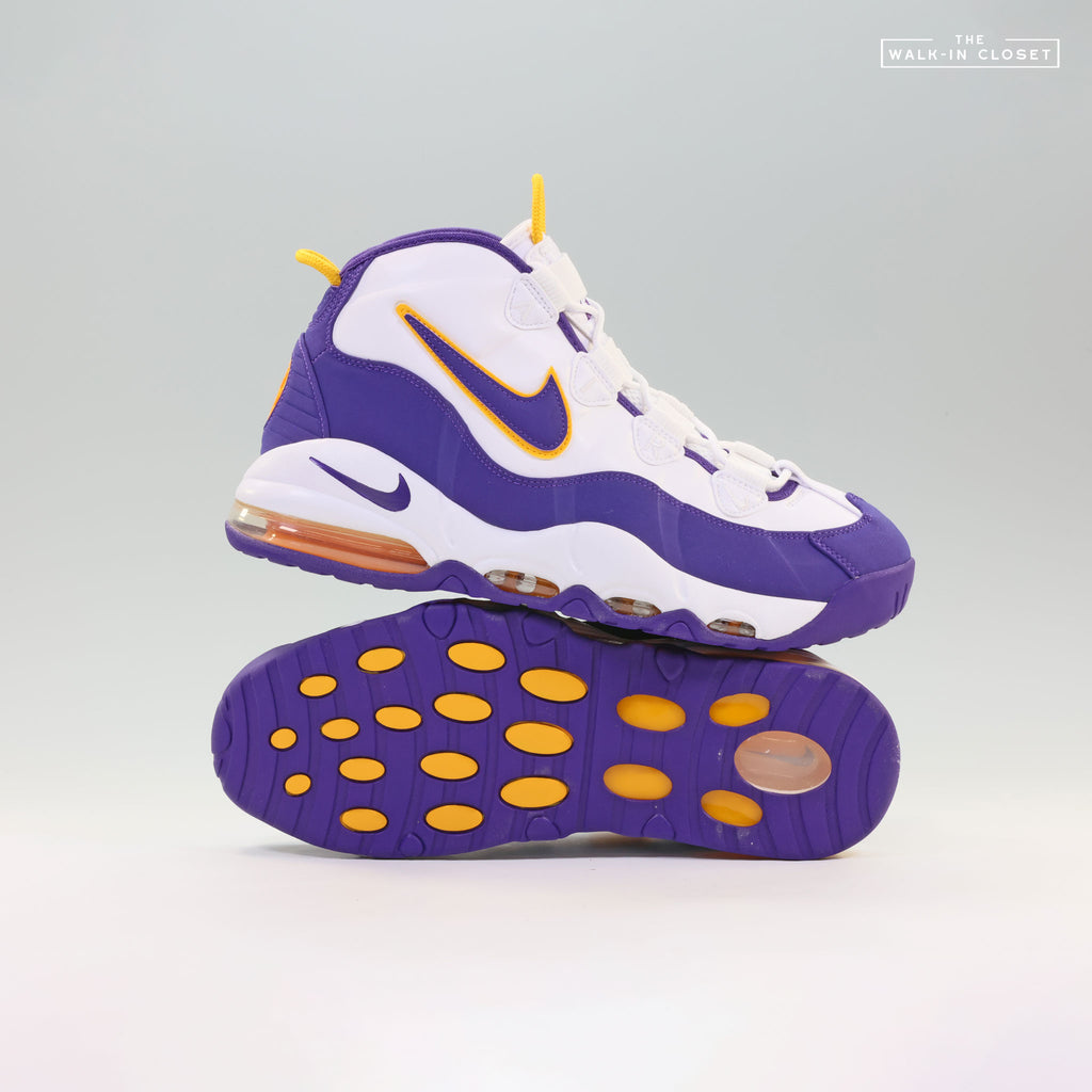 NIKE AIR MAX UPTEMPO LAKERS "DEREK FISHER" MENS SNEAKERS - 311090-301