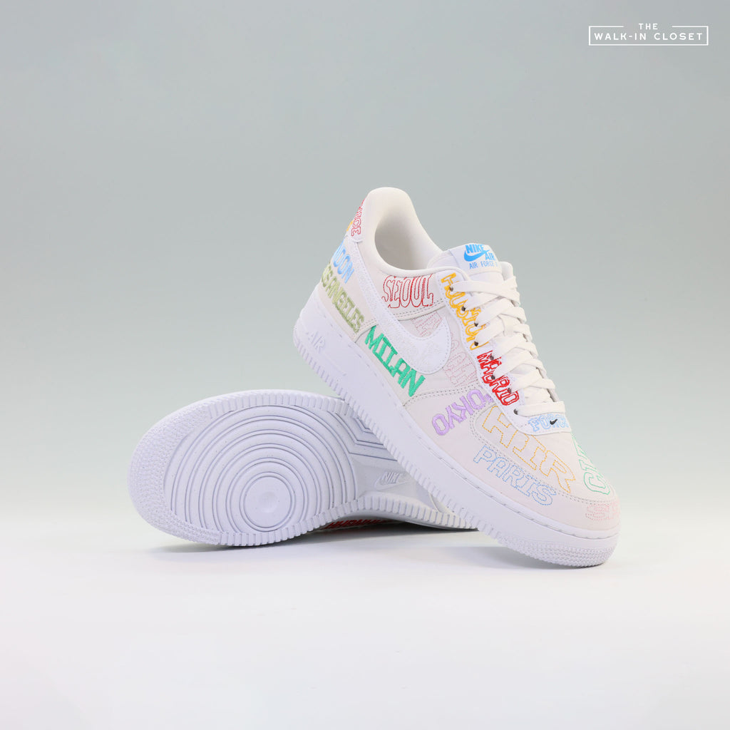 NIKE AIR FORCE 1 LOW 'WORLD TOUR' MENS SNEAKERS -  II1549-100