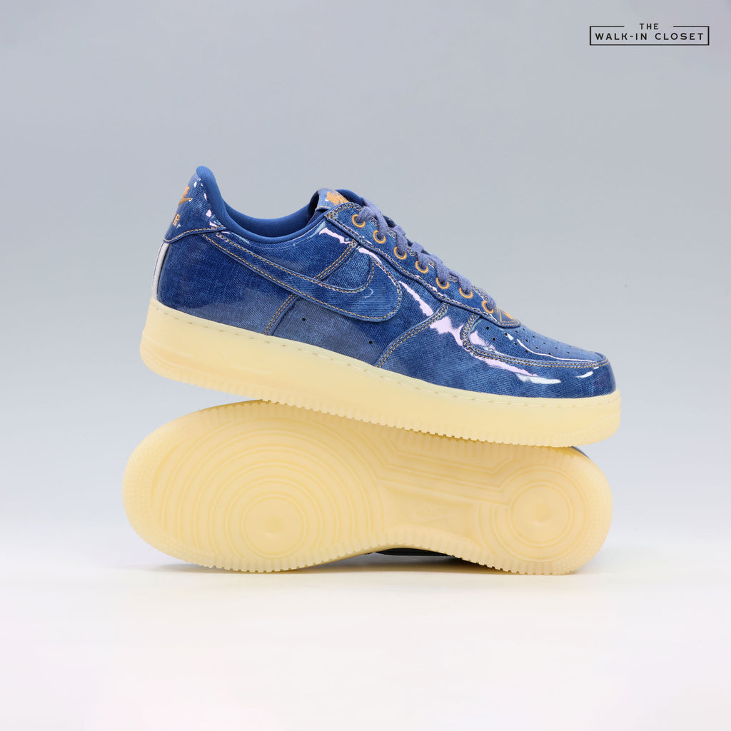 NIKE AIR FORCE 1 'PATENT DENIM' MENS SNEAKERS - IM5757-400
