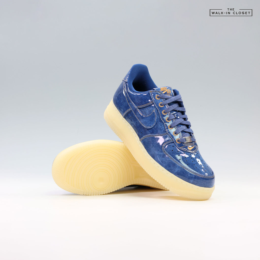 NIKE AIR FORCE 1 'PATENT DENIM' MENS SNEAKERS - IM5757-400