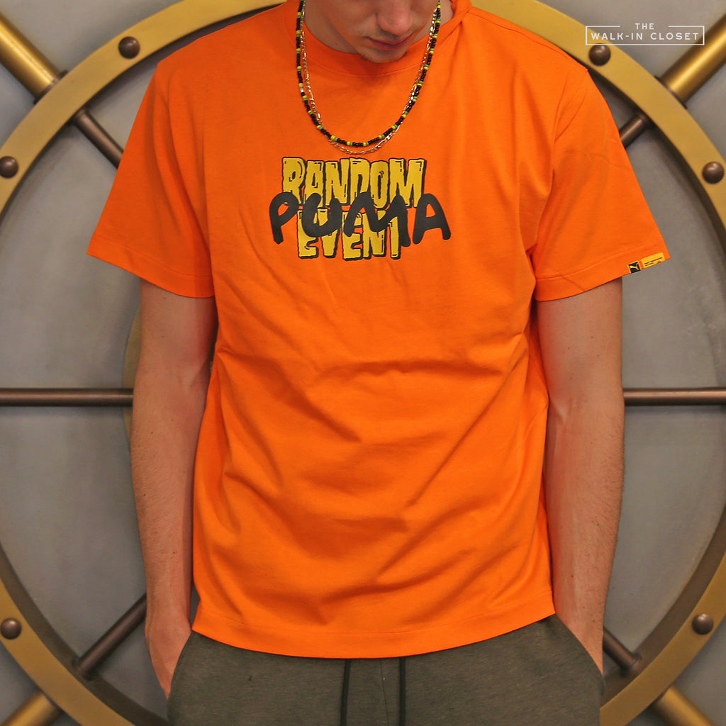 PUMA X RANDOMEVENT® TEE "VERMILLION ORANGE" - 596665-40