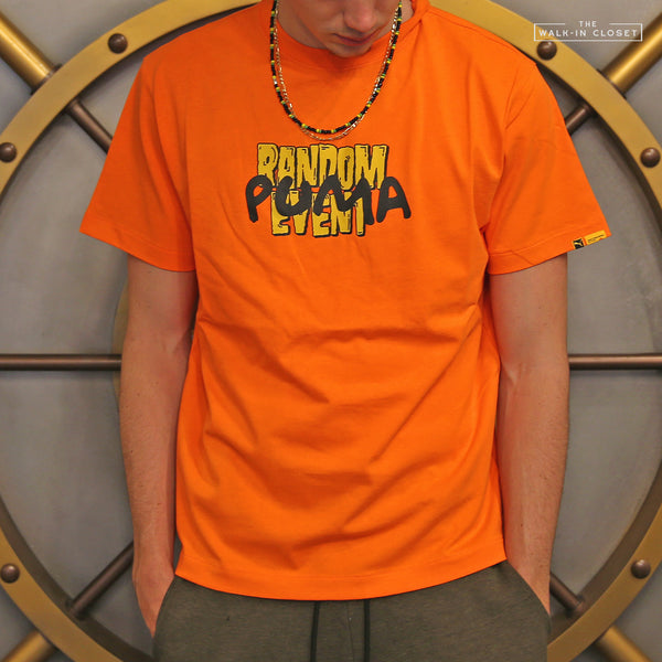 PUMA X RANDOMEVENT® TEE "VERMILLION ORANGE" - 596665-40